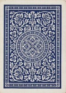 Blue Floral Pattern,  Wide Swap Card - Foto 1 di 1
