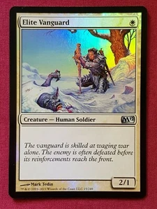 Magic The Gathering 2012 CORE SET M12 FOIL ELITE VANGUARD white card MTG - Picture 1 of 2