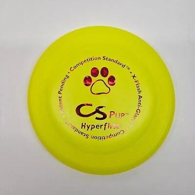 Hyperflite Pup Competition Standard (7") Dog Disc - Single Yellow/Red Frisbee - Image 1 of 3