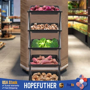 Scaffale espositore supermercato merchandiser vendita al dettaglio frutta verdura snack cesto - Foto 1 di 24