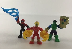 Playskool Marvel Super Hero Adventures Hulk Spider-Man Mini Falcon Figure Lot - Picture 1 of 6