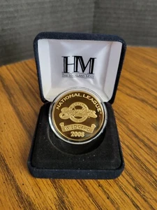 2008 Milwaukee Brewers MLB Wild Card 24kt Gold Overlay Medalion Coin Limited Ed. - Bild 1 von 12