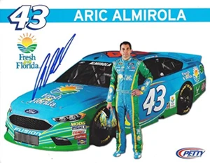 AUTOGRAPHED 2016 Aric Almirola #43 Fresh From Florida Racing (Sprint Cup Series) - Picture 1 of 1