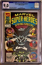 MARVEL 1990 SUPER-HEROES SPRING SPECIAL #1 CGC 9.0 MOON KNIGHT! JIM LEE COVER! 