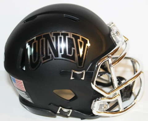 2020 UNLV Runnin Rebels Custom Riddell Mini Helmet vs Fresno State Cover