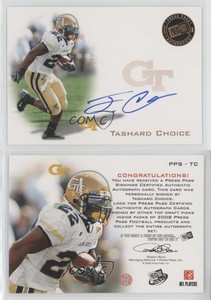 2008 Press Pass Signings Bronze Tashard Choice #PPS-TC Rookie Auto RC