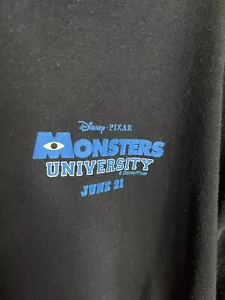 Carmike Cinemas Disney Pixar Monsters University Black Polo Shirt Adult XL - Picture 1 of 8