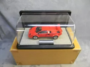 1/24 VINTAGE 1985 LAMBORGHINI COUNTACH 5000S FRANKLIN MINT RED DIECAST W/CASE - Picture 1 of 20