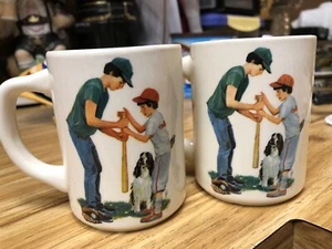 (2) Vintage USA Pottery Coffee Mugs / Cups  - Picture 1 of 8