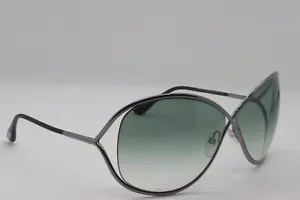 NEW TOM FORD TF 130 08B MIRANDA GUNMET GRADIENT AUTHENTIC FRAME SUNGLASSES 68-10 - Picture 1 of 4