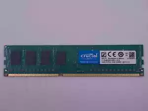 Crucial 16GB DDR3L 1600MHz PC3-12800U UDIMM Desktop Memory RAM CT204864BD160B - Picture 1 of 1