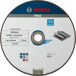 BOSCH METAL GRINDING DISCS BLADES- 230mm x 3mm x 22,23mm - Picture 1 of 1