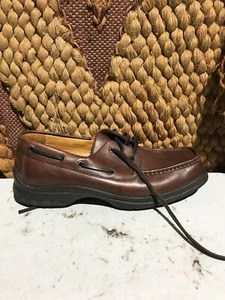 Dexter Navigator Mens Brown Leather Handsewn Boat Comfort Shoe Size 11WW - Picture 1 of 8