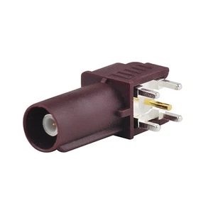 Fakra D SMB Plug PCB mount right angle RF connector Purple for GSM Car connector - Picture 1 of 3
