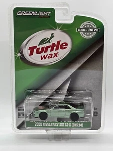 Greenlight 1/64 Turtle Wax 2000 Nissan Skyline GT-R (R34) Hobby Exclusive 30017 - Picture 1 of 7