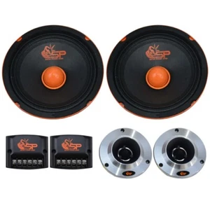 1 kit a 2 vie SP AUDIO SP-EM6.5 KIT 6,5" 400 watt max 4 ohm portiere sportelli - Foto 1 di 11