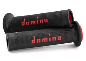 Impugnature Domino Road & Race nere rosse A010 full diamond per montare bici da strada aperte - Foto 1 di 3