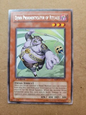 Yugioh! Djinn Prognosticator of Rituals - ABPF-EN038 - Rare - 1st Edition LP - Image 1 of 2