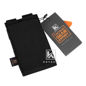 KRYDEX Tactical Single 5.56 .223 Magazine Mag Elastic Pouch MOLLE Webbing Black - Picture 1 of 8