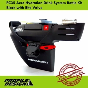 Profildesign FC35 Aero Hydratation Getränkesystem Flaschenset schwarz mit Bissventil - Bild 1 von 5