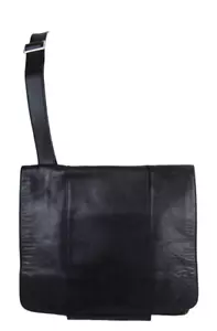 BORSA A TRACOLLA PER LAPTOP COLE HAAN NERA IN VERA PELLE CON PATTA MESSENGER - Foto 1 di 13