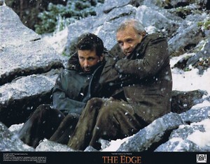 THE EDGE Original Lobby Card 6 Anthony Hopkins Alec Baldwin Elle Macpherson