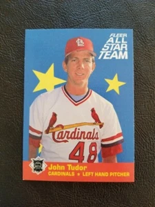 Tarjeta insertada John Tudor 1986 Fleer All Star Team #12 St. Louis Cardinals - Imagen 1 de 2