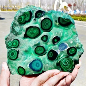 3.61LB Natural polyocular malachite quartz crystal luster mineral specimen - Picture 1 of 10