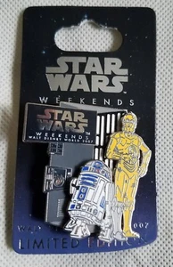 Disney Star Wars Weekends 2007 Pin - R2 D2 & C3PO Limited Edition - Picture 1 of 2