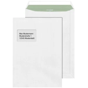 1 pack = 25 St.Versandtasche Haftklebend mit Fenster Umschläge DIN C4 weiß - Picture 1 of 3