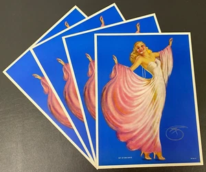 Lot 4x VTG 1943 Pinup Art Print Billy DeVorss Get Up and Dance Thos. D. Murphy - Picture 1 of 6