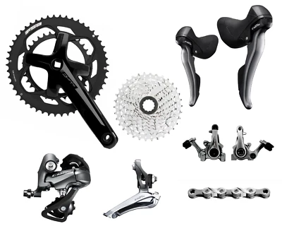 Shimano Claris 2 x 8 Speed Gravel Disc Groupset - Flat Mount Or Post Mount - Image 1 of 2