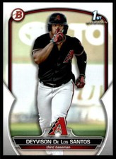 2023 1st Bowman BP116 Deyvision De Los Santos Diamondbacks Baseball Card