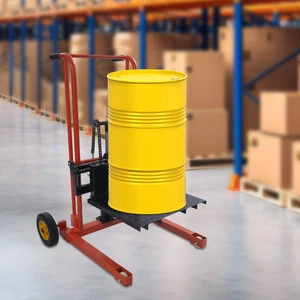 Apilador de cabrestante elevador de material hidráulico de 577 lb altura ajustable plataforma elevador - Imagen 1 de 18