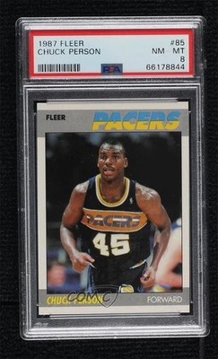 1987-88 Fleer Chuck Person #85 PSA 8 Rookie RC - Image 1 of 3