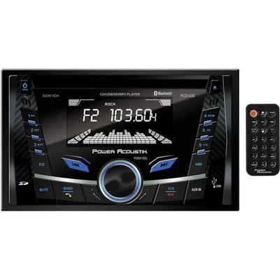 Power Acoustik PCD52B 2 Din 300 Watt 4 Channel Cd And Mp3 Am/Fm Receiver With - Image 1 of 4