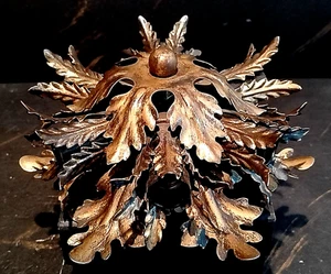 Ceiling / Wall Lamp, By BANCI, ANTIQUE GOLD, 1970, Hollywood Regency, NEW - Picture 1 of 7