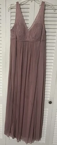 Azazie “Andrea” Women Maternity Bridesmaid Gown - Dusty Rose - Size 14 - Picture 1 of 4
