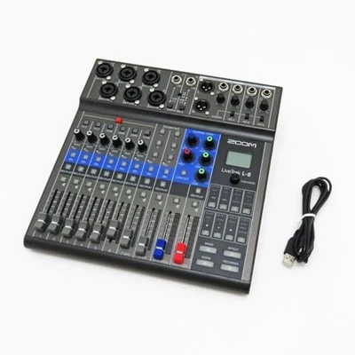 Zoom LiveTrak L-8 Digital Mixer Recorder AC100V 12-Track Multitrack - Image 1 of 4