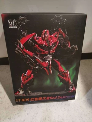Nuevo Transformation Toys Único Juguetes UT R-09 Destructor Rojo Figura En Stock Foto 1 de 4