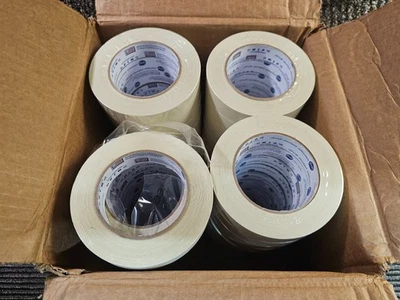 (QTY 36) Intertape PG415 24mm x 54.8M Utility-Grade Masking Tape Adhesive Rubber - Image 1 of 4