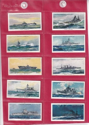 PLAYER'S - MODERN NAVAL CRAFT - 1939 - 10 CARDS - LOW NUMBERS - Image 1 of 2