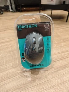 Logitech M720 TRIATHLON Bluetooth Wireless Optical Mouse with Receiver Ergonomic - Photo 1/7
