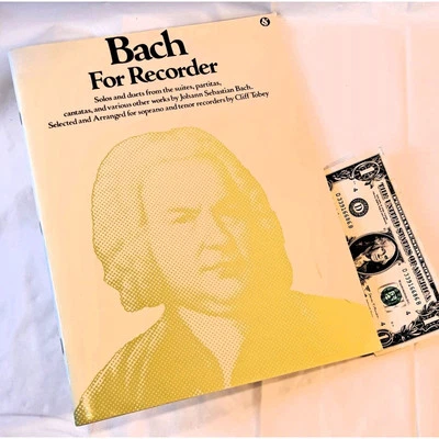 Bach for Recorder (arranged for Soprano & Tenor Recorders) by Cliff Tobey - Image 1 of 4