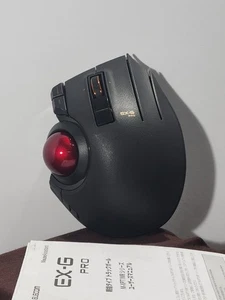 ELECOM EX-G PRO Wired/Wireless Trackball Mouse Thumb Control 8-Button Function - Picture 1 of 6