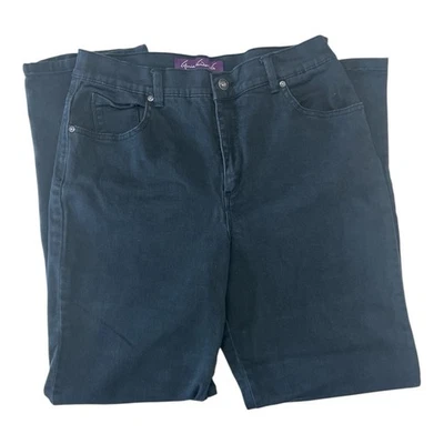 Gloria Vanderbilt Amanda Original Stretch Missy 12 Promedio Verde Oscuro (31x30) Foto 1 de 4