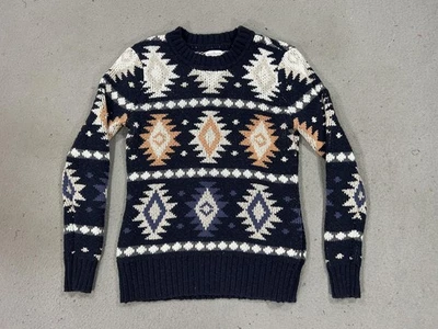 Suéter LL Bean Signature para mujer patrón medio suroeste cuello redondo pulóver Foto 1 de 4