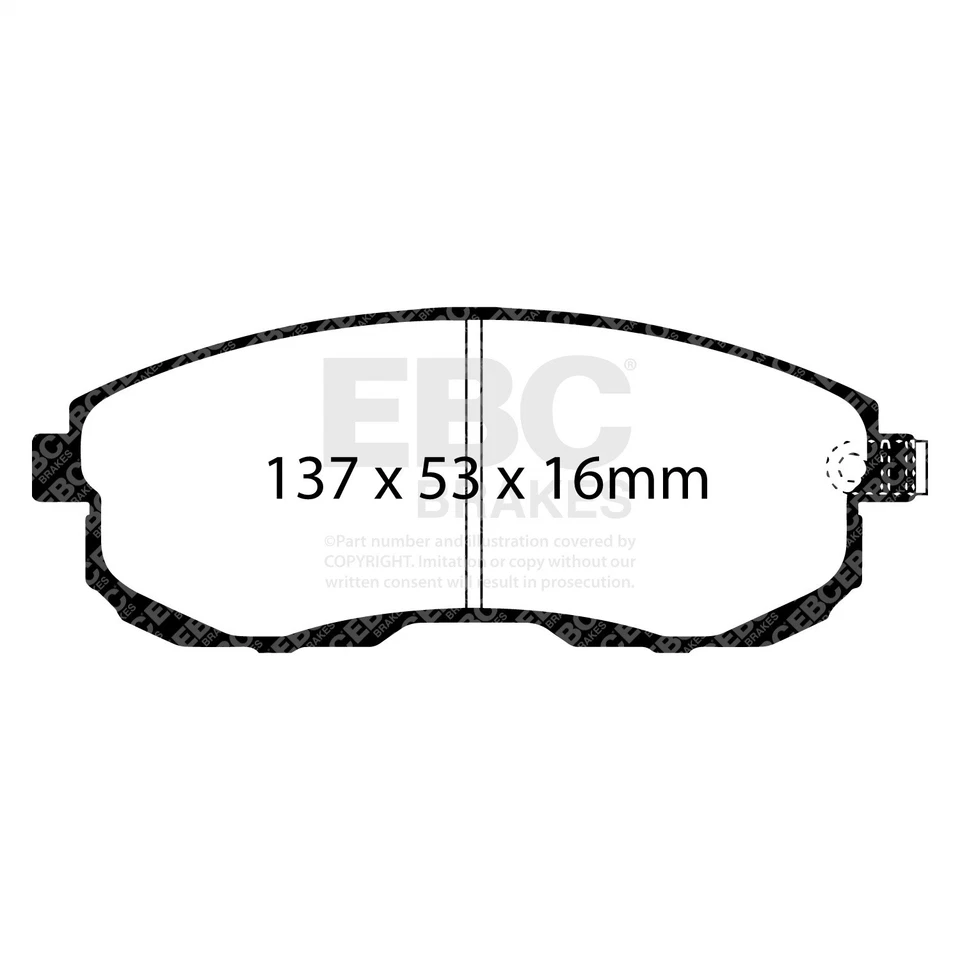 Pastillas de freno EBC Brakes DP31636C Redstuff cerámica bajo polvo Foto 1 de 3