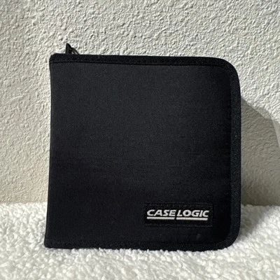 Vtg CASE LOGIC Square Portable 12 CD DISC Zippered CASE Wallet Travel Storage - Image 1 of 4