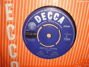 JET HARRIS & TONY MEEHAN,  SCARLET O'HARA,  DECCA RECORDS 1963 MINT- - Bild 1 von 2